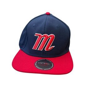 Marucci Hat Snapback  Youth One Size Blue/ Red  Baseball Adjustable New